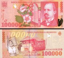 *100 000 Lei Rumunsko 1998, P110 VF - Kliknutím na obrázok zatvorte -